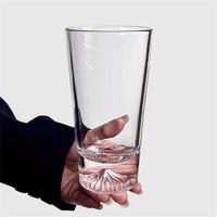 Verre en forme de montagne enneigée avec design créatif iceberg en cristal pour whisky, style INS, tasse à thé