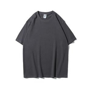 Camiseta Manshan para Hombre, 280g, Algodón, Hombros Caídos, Cuello Redondo, Color Sólido, Corte Holgado, Casual, Manga Corta, Diseño Liso - Product Image 3