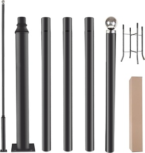 SUNWE Split Type Solar <strong>Garden</strong> Lighting Street Lamp <strong>Pole</strong> 3m-6m Hot Dip Galvanized Steel <strong>for</strong> <strong>Garden</strong> &amp; Street Use - Product Image 2