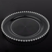 Assiettes de présentation jetables en plastique écologique, effet nacré, robustes, sans BPA, pour événements et fêtes – Vente chaude usine