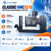 Centre d'usinage vertical CNC VMC1270, table 1300x700mm, charge utile 900kg, pour le fraisage de corps de soupape hydraulique et de bloc-cylindres