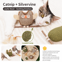 Jouet baguette auto-activant pour chat, très populaire, avec herbe à chat et lierre argenté, bâton à mâcher dentaire pour chaton