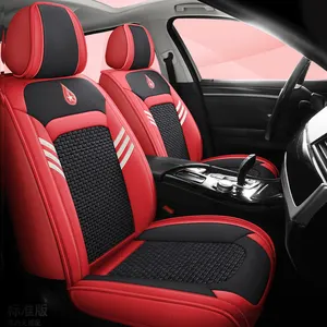 Muchkey OEM ODM Custom Universal Ice Silk Nappa Leather Car Seat Cover Set General Wear Resistant Car Cushion