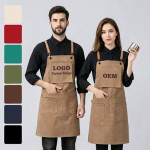 Vente flash : Tabliers en toile imperméables multifonctionnels pour artistes peintres avec poches pour outils - Conception durable - Product Image 1