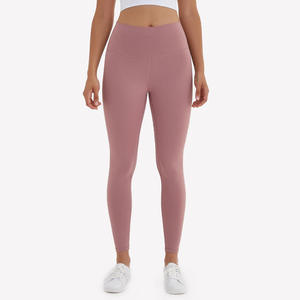 Mallas deportivas de secado rápido personalizadas mallas deportivas de gimnasio personalizadas mallas de Yoga de cintura alta para mujer - Product Image 3