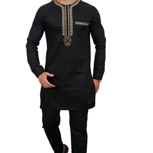 Chemise <span class=keywords><strong>Boubou</strong></span> Africaine <span class=keywords><strong>Homme</strong></span> S-XXL Imprimé Polyester pour Jeunes et Adultes, Robe de <span class=keywords><strong>Mariage</strong></span>, En Stock pour l'Afrique - Product Image 1