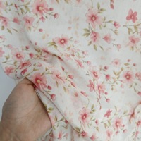 2026 YIDENG 40S Kain Modal Bermotif Dua Sisi Gaya Bohemian Floral/Dot Watercolor Marble Ramah Kulit Bernapas Empat Lapis