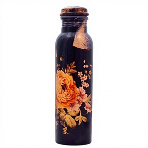 Handcrafted Copper Water <b>Bottle</b> With Leak-Proof Design and Wellness Benefits for Daily Use by Axiom Home Accents - Product Image 1