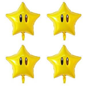 <span class=keywords><strong>ลูกโป่ง</strong></span>รูปดาว<span class=keywords><strong>สี</strong></span><span class=keywords><strong>เหลือง</strong></span>รูปใบหน้ายิ้มขนาด18นิ้วสำหรับตกแต่งงานเลี้ยงวันเกิดของเด็ก - Product Image 1