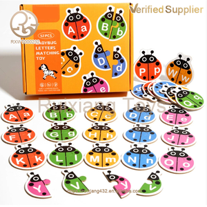 Jouet d'orthographe Montessori, jouet éducatif pour enfants, reconnaissance des lettres anglaises, puzzle en bois, puzzle d'association d'alphabet pour enfants - Product Image 3