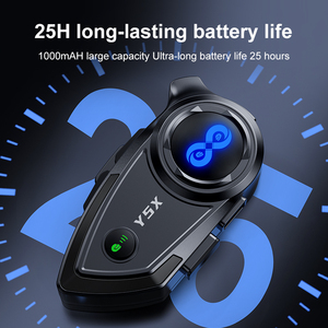 <span class=keywords><strong>Kit</strong></span> Intercom Moto 4 Personnes 1000M avec Casque Audio Mesh, Autonomie Batterie 25H, Étanchéité IPX6, Sans Fil 5.1 - Product Image 3