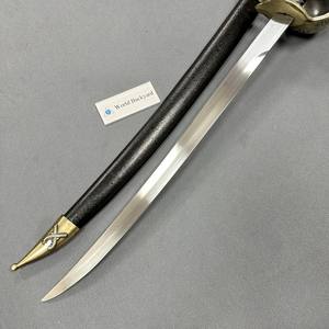 Espada Decorativa de Metal sin Filo, Espada Ceremonial Medieval Tradicional, Espada de Capitán Pirata Caribeño con Tallado Exquisito - Product Image 4