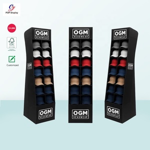 CYJ Customized Cheap Corrugated Cardboard Eco-Friendly Self Assembly Display Unit <strong>for</strong> Supermarket <strong>Storage</strong> Hat Paper Display <strong>Rack</strong> - Product Image 1