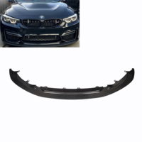 Lame avant en fibre de carbone style GT4 pour BMW M3 F80 M4 F82 F83 2014-2020, séparateur de pare-chocs avant moulé sous autoclave