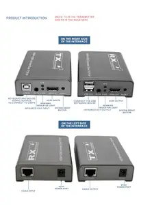 Hengxin High Quality HDMI USB Extender Over TCP/lP 150M 1080P IP KVM Extenders
