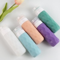 Sinodiving Avion Tsa Approuvé Étanche Voyage Bouteille Ensemble Recharge Silicone Voyage Articles De Toilette Bouteille Kit