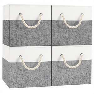 Cestas de Lavandería Plegables Rectangulares Modernas con Bolsa de Almacenamiento Extraíble y Asa (Contenedor de Alimentos con Capacidad de 1-3L) - Product Image 3