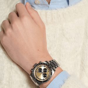 Men's <b>Chronograph</b> <b>Automatic</b> Watch Stainless Steel Bracelet Tachymeter Bezel Sapphire Crystal Sport Wristwatch Longinesing - Product Image 3