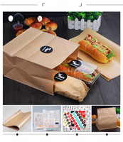 Paquet de plateau de conteneur à gaufre en bâton de hot-dog de restauration rapide imprimé personnalisé boîte à emporter en papier kraft Option d'élimination de l'impression offset