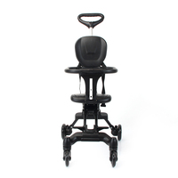 Poussette légère en plastique noir de cm, poussette de bébé pliable pour enfants