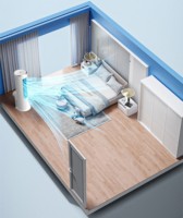 Climatiseur portable 2HP 18000BTU alimenté par courant alternatif, cylindrique, sans unité extérieure, refroidissement et chauffage, R410A, télécommande, refroidisseur d'air