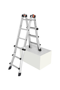 Escalera Telescópica Basculante PEPPINA ALL015 3+4 - Hasta 4.29m de Altura de Trabajo, Capacidad de 150kg - Product Image 4