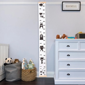 Tablas de crecimiento para niños DaiRui, regla de medida de altura para bebés, tabla decorativa para colgar en la pared de madera para niños - Product Image 5
