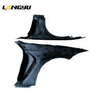 LANGyu 2018+ Modifikasi Mobil Pelindung Lumpur Serat Karbon Model M3 Fender Depan Samping untuk BMW Seri 3 G20 G28 Fender Karbon