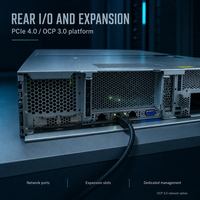 Server Rak 2U Lenovo WR3220 G2 Asli, Mendukung NVMe SSD, Daya Redundant, RAM Kustom, HDD, Server Enterprise