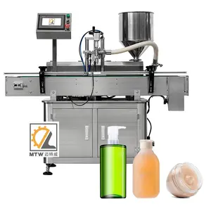 MTW high accuracy single head automatic piston type filling machine for shampoo or hand sanitizer