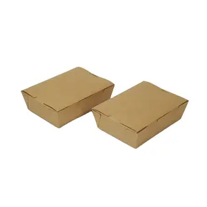 Sıcak satış Microwavable büyük kapasiteli sızdırmaz taşınabilir kağıt yemek kabı