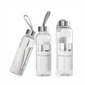 Botellas de Agua Portátiles Transparentes de Plástico Ecológicas para Beber Directamente, Ideales para Senderismo, Yoga, Ciclismo, Deportes, Viajes - Product Image 2