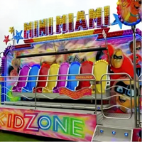 8 sièges Portable Mini Miami Trip Ride Fairground Manege pour enfants Adventure Park & Daycare Amusement Carnaval Jeux