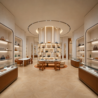 Étagère de présentation de sacs à chaussures de luxe pour magasin de sacs pour femmes, mobilier commercial personnalisé pour boutique de sacs, unité de présentation