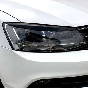 2 Piezas/lot Cubiertas Decorativas de ABS para Faros Delanteros (Cejas/Párpados) para Volkswagen VW Jetta MK6 Sagitar NCS 2010 2011-2018 Estilo Automotriz - Product Image 2