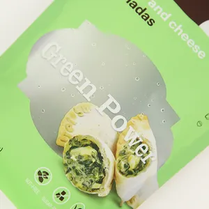 Kundendefinierter stehender Verpackungsbeutel für gefrorene Knödel gefrorenes Gebäck Frühjahrsrolle Lebensmittelverpackung mylar-Beutel