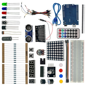 ชุดเริ่มต้นสำหรับมืออาชีพ OKY1013-6 สำหรับงาน DIY ประกอบด้วยโมดูลอัลตราโซนิก จอแสดงผลแบบดอทเมทริกซ์ และบอร์ดทดลอง - Product Image 4