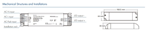 Driver LED à tension constante PWM à 1 canal SKYDANCE <span class=keywords><strong>TE</strong></span>-40-12 12V Triac, alimentation variable pour bande LED monochrome - Product Image 6