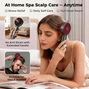 LED Scalp <b>Massager</b> EMS Hair Care Comb with Nano Mist Electric Scalp Massage Device - Product Image 2