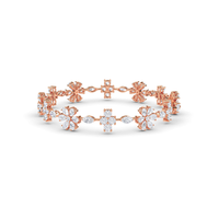 Bracelet à maillons en argent sterling 925 fait main, serti de pierres de moissanite cultivées en laboratoire, design cubain glacé pour un style audacieux et élégant