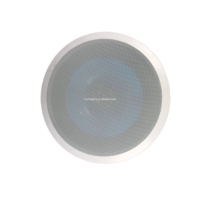 Haut-parleur de plafond audio PA miniature extérieur de haute qualité, design compact, 8Ω 6W, pour systèmes de sonorisation