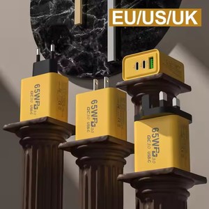 Cargador PD rápido de 65W, 2 puertos USB tipo C, protección OCP, adaptador de carga Universal GaN QC3.0 para oficina en casa - Product Image 6