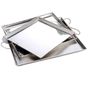 Steamed Vermicelli Roll Plate Of 304 Stainless Steel Square Plate Water Pans Tray Steamed Flour With Flat Plate Of Food Dish