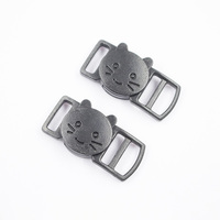 Colliers de sécurité pour chat en paracorde avec boucle de sécurité détachable noire de 3/8 pouces, accessoires