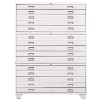 Cabinet de cartes de bureau en acier pour les dessins A1 A0 Classeur à 5 tiroirs pour les dessins d'ingénierie Données architecturales et stockage de cartes