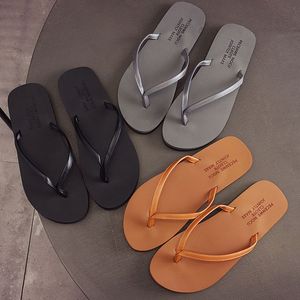 Sandales tongs pour homme style à rabat, collection été 2026, simples, pour la plage, pour couple, avec semelle épaisse et fonction antidérapante - Product Image 2