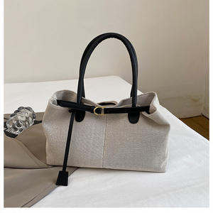 Sacs à main classiques en toile Grand sac fourre-tout Sacs à bandoulière décontractés pour dames pour le travail - Product Image 6