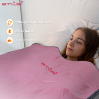 Btws Tissu Oxford Tapis de sauna 2 zones Sauna Blanekt pour usage domestique OEM/ODM US/EU Plug