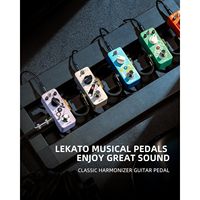 Pédale de changement de tonalité Lekato, aluminium bleu, compacte, effet de guitare, True Bypass, pédale musicale