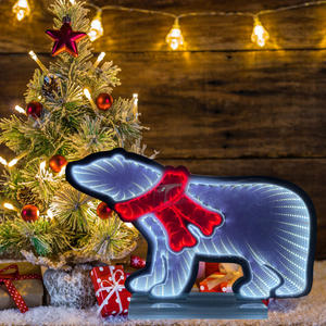 Новый дизайн неоновая вывеска, светодиодная неоновая вывеска с изображением белого медведя, бесконечности, неоновая вывеска для художественного декора стен - Product Image 6